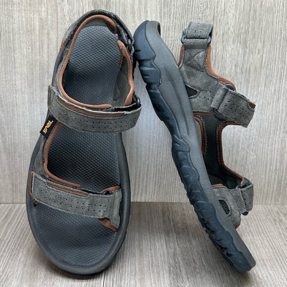 Teva Sandals Mens Size 12 Katavi 2 Adjustable Trail Hiking Suede Brown 1019192 main image 9